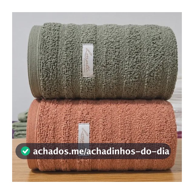 Kit 2 Toalhas De Banho Grande Grossa 600g Algodão Superluxo