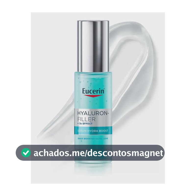 EUCERIN Sérum Facial Daily Booster Ultraleve 30ml, 24h Hidratação, Fortalecedor, Hyaluron-Filler, Ácido Hialurônico, Antirrugas, Hidratante