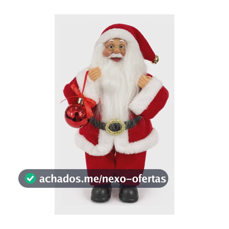 Mamãe / Papai Noel Em Pé 30cm Boneco Natal Enfeite Natalino Papai Noel 30cm