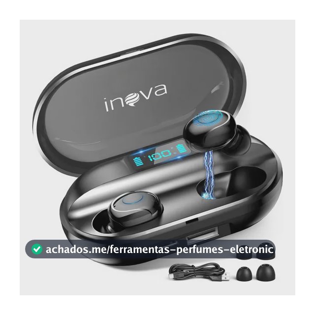 Fone De Ouvido Esportivo Sem Fio Tws Com Carregador Portátil