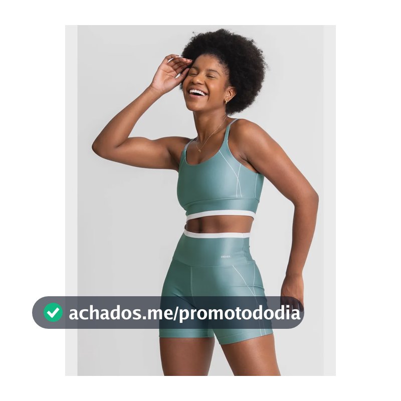Conjunto Feminino Academia Shorts E Top Alcinha Fitness Verde Liso M
