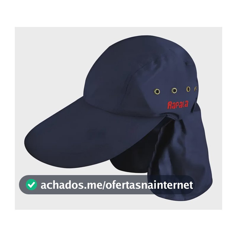 Boné Rapala Com Aba Longa E Proteção De Pescoço Cor Azul-marinho Tamanho Único