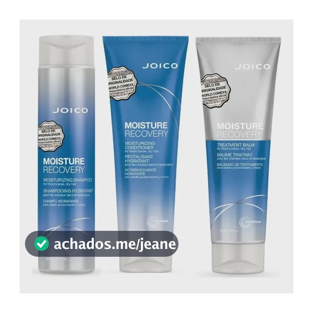 Kit Joico Moisture Recovery Hidratação Brilho Nutrição Frizz