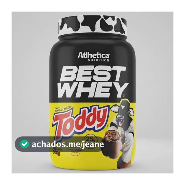 Proteína Atlhetica Nutrition Best Whey em pó sabor Toddy x 900g