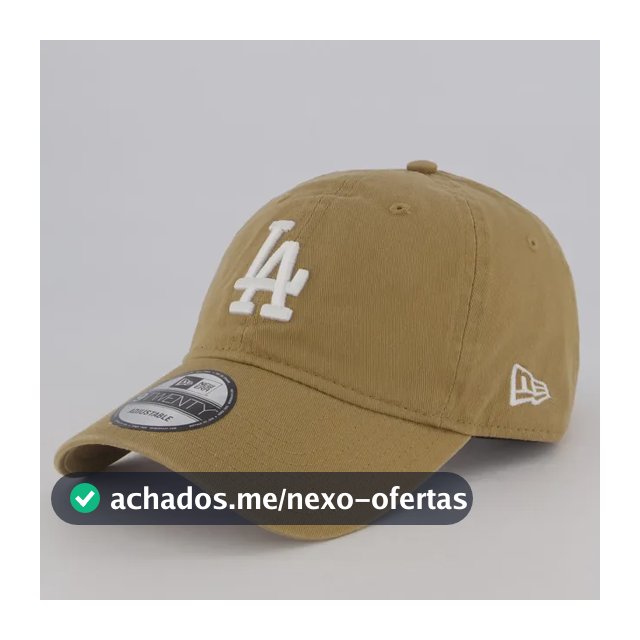 Boné New Era Mlb Los Angeles Dodgers 920 Bege Bege Único