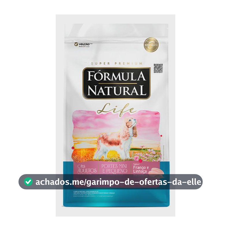 Ração Fórmula Natural Life Cães Adultos Mini Pequeno 10kg