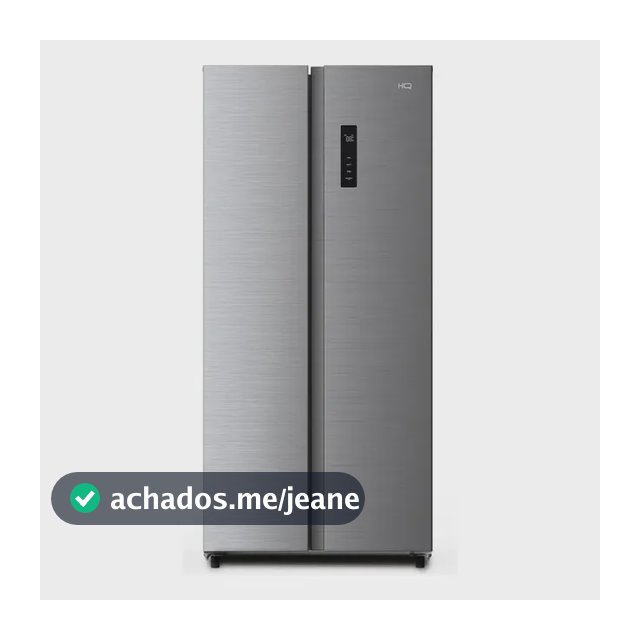 Geladeira Hq Frost Free Side By Side 480l Inox Hq-480sbsffk Inox