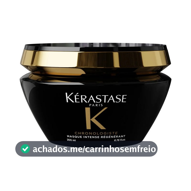 Máscara Capilar Regeneradora para Hidratação Profunda, Brilho Intenso e Controle do Frizz Chronologiste Intense Régénérant Kérastase 200ml