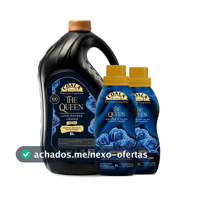 Kit Lava Roupas Coala 5l + 2 Amaciantes - The Queen