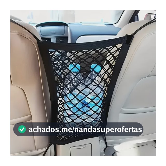 Rede Organizadora Para Carros Porta Objetos Universal Bancos Saco Armazenamento Encosto - Tomóvi