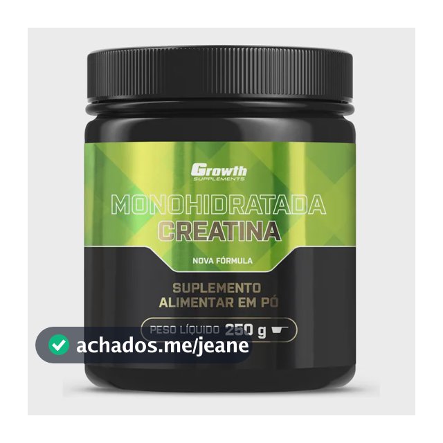 Creatina Growth Supplements Monohidratada em pó Sem sabor x 250g