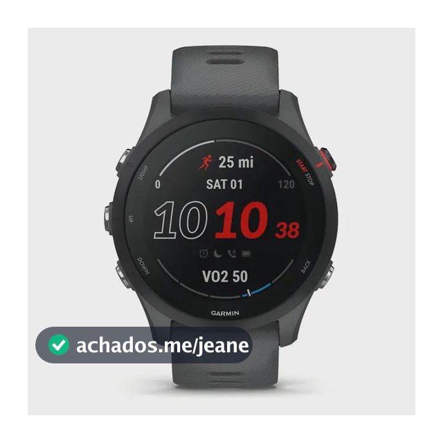 Smartwatch Garmin Forerunner 255 GPS com Monitor Cardíaco e Caixa de 46 mm Cinza Ardósia