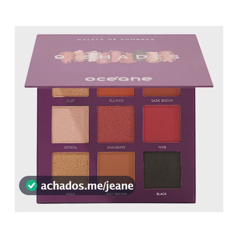 Océane Purple 9 Shades - Paleta De Sombras 25g