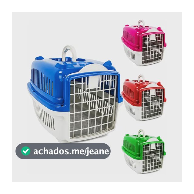 Caixa De Transporte Para Cães Gatos Mais Dog Filhote