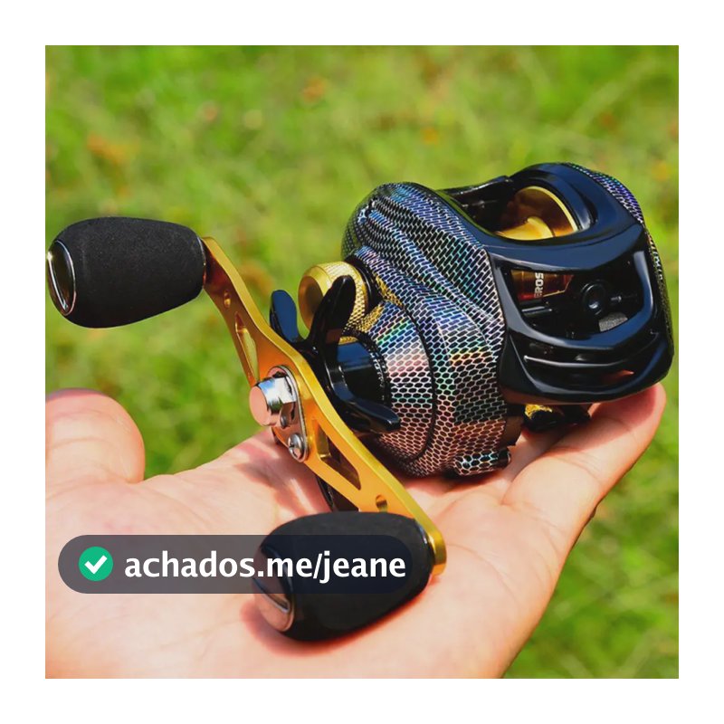 Carretilha De Pesca Perfil Baixo Drag 10kg Recolhimento Rápido 7.2:1 Freio Magnético Para Pesca Esportiva Tucunaré Traíra