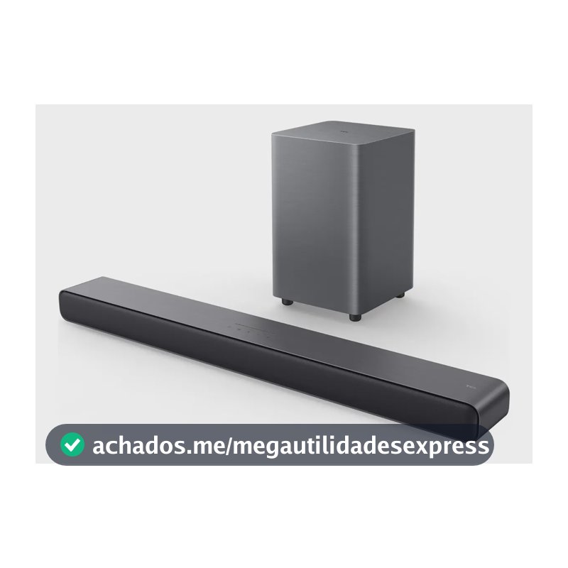 Soundbar Tcl Com Subwoofer Sem Fio Bluetooth 2.1 Canais 220w Rms Hdmi Arc S55h