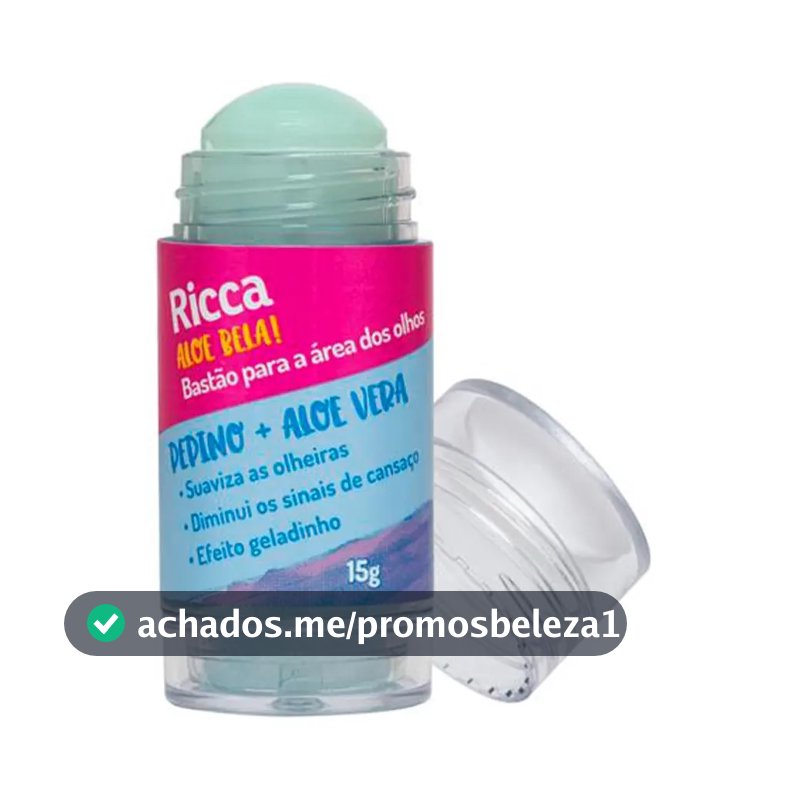 Bastao Para Area Dos Olhos Ricca Belliz Aloe Bela 15g Tipo de pele Todo tipo de pele