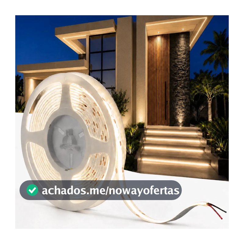 Fita Led Cob 10m 320 Led/m Branco neutro 4000K Direta Não Usa Fonte
