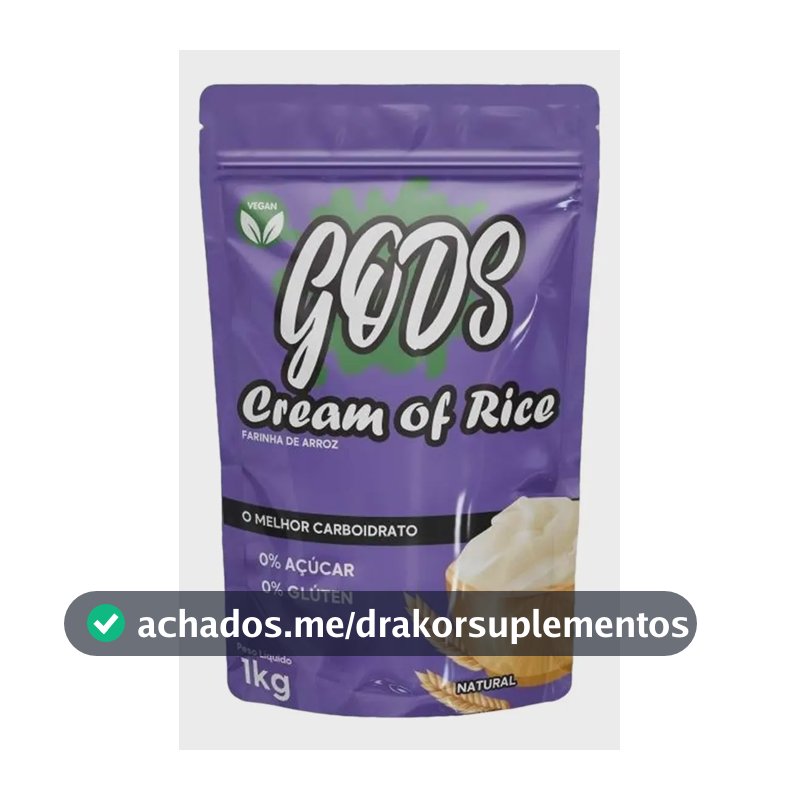 Suplemento Nutricional Esportivo Canibal Inc. Gods Cream Of Rice Natural 1kg