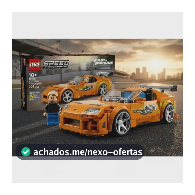 Lego Speed Champions 77260 Supra Mk4 V&f 292pçs 292 Toyota Supra Mk4 De Velozes E Furiosos