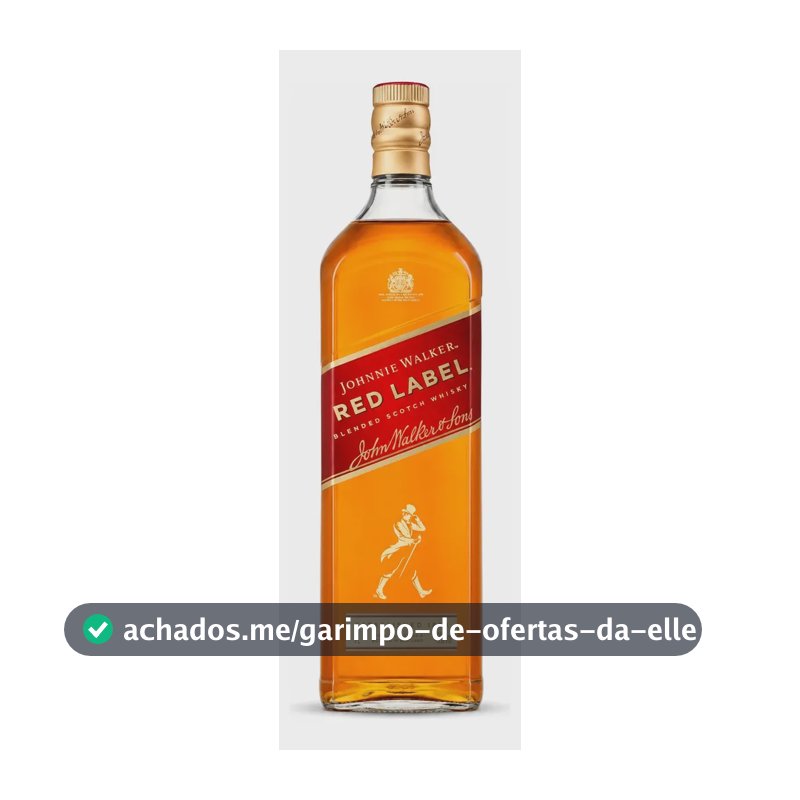 Whisky Johnnie Walker Red Label Blended Scotch 1 Litro Original