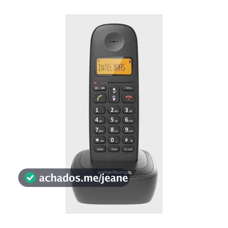 Telefone Sem Fio Intelbras Ts 2510 Preto Preto