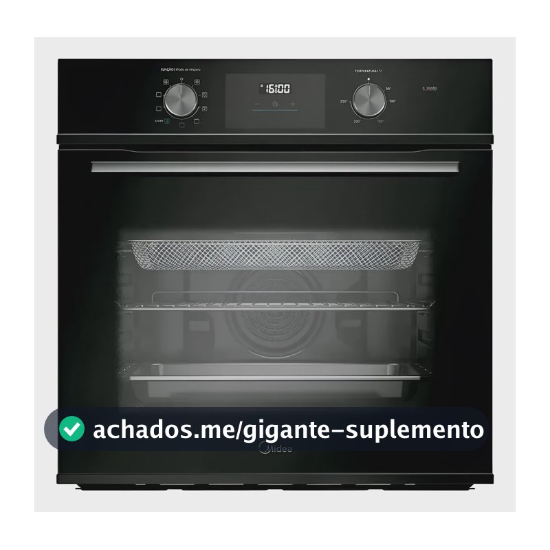 Forno Elétrico De Embutir Midea Tsd80p2 80l Preto Digital 220v Preto
