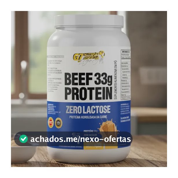 Beef Protein 33g Proteína 1kg Sabor Paçoca  - G7 Legacy Paçoca