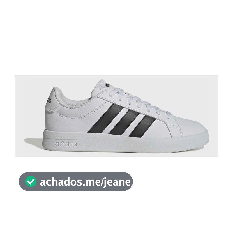 Tênis Masculino Grand Court Base 3.0 adidas Ftwwht/cblack/ftwwht Liso 41 Br