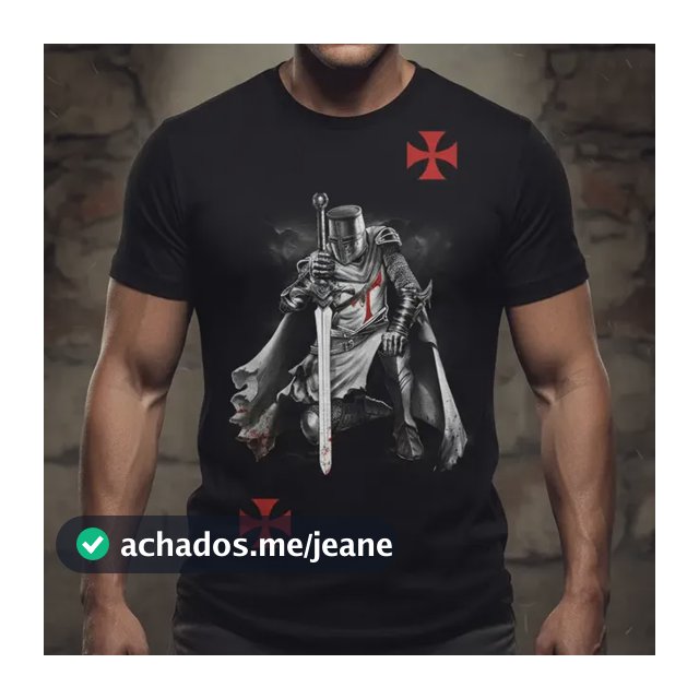 Camiseta/ Camisa Dos Templários/ Cavaleiros Templários
