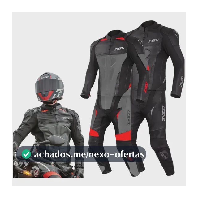 Macacao X11 Speed 2 Motoqueiro Superbike 2 Pç Couro Bovino