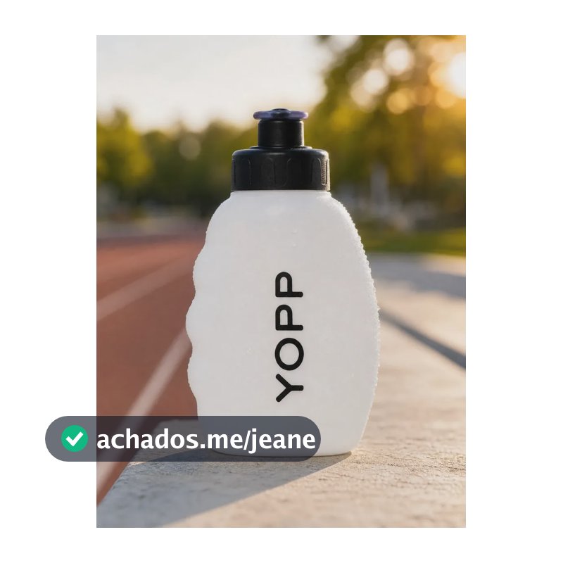 Garrafa Squeeze Yopp 200ml Abertura Rápida Branca