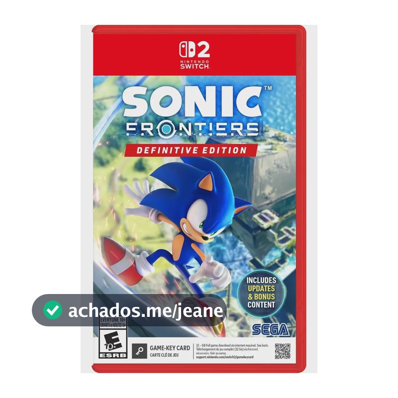 Jogo Sonic Frontiers Definitive Edition Switch 2