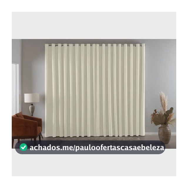 Cortina Blackout 3x2,5 Escurece Retém O Calor 100%