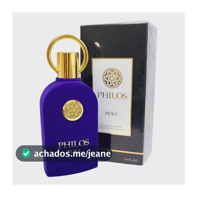 Perfume Arabe Philos Pura Edp 100ml Unissex 100ml Maison Alhambra