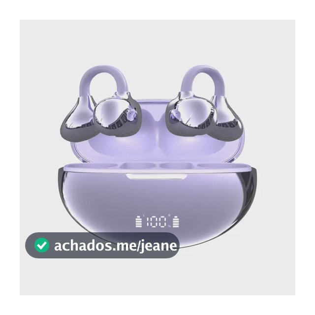 Clipe De Fones De Ouvido Bluetooth Bone Sem Tradutor Auricul Purple