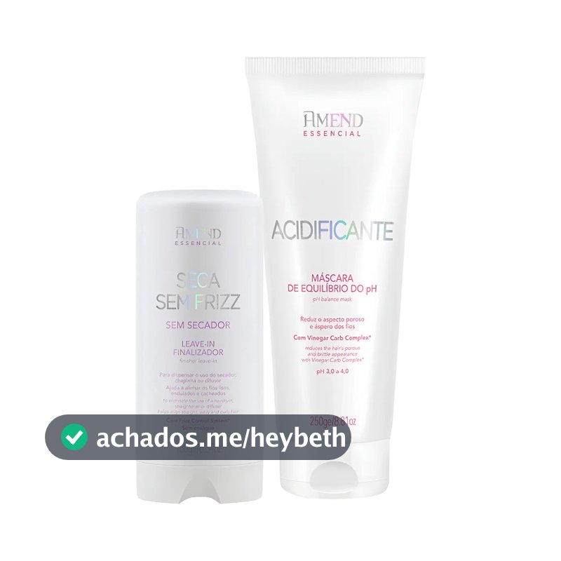 Kit Amend Acidificante Equilíbrio e Leave-in Antifrizz