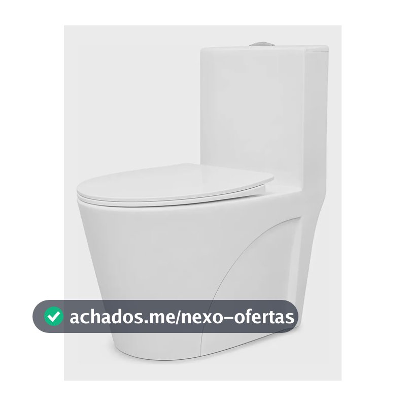 Vaso Sanitário Monobloco Completo Barcelona Branco Caixa Acoplada Assento Soft Close Saída Vertical Duplo Acionamento Dual Flush 3/6L Bacia Cerâmica Premium Fácil Limpeza Design Moderno Stillus Home