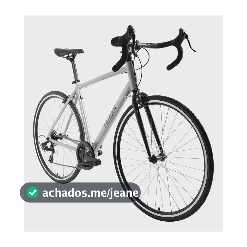 Bicicleta De Estrada Rc100 Triban Cor Prata Xl