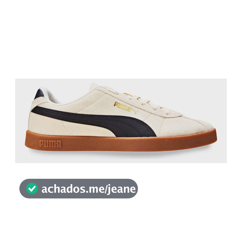 Tênis Masculino E Feminino Club Ii Puma Alpine Snow-puma Black-puma Gold Geométrico 39 Br