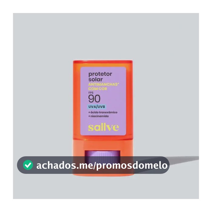 Protetor Solar Antimanchas Com Cor 2 Em Bastão 90fps Sallve