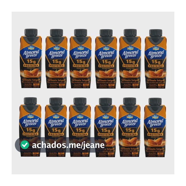 Alimento Com Amêndoas Almond Breeze Caramelo C/12 Un