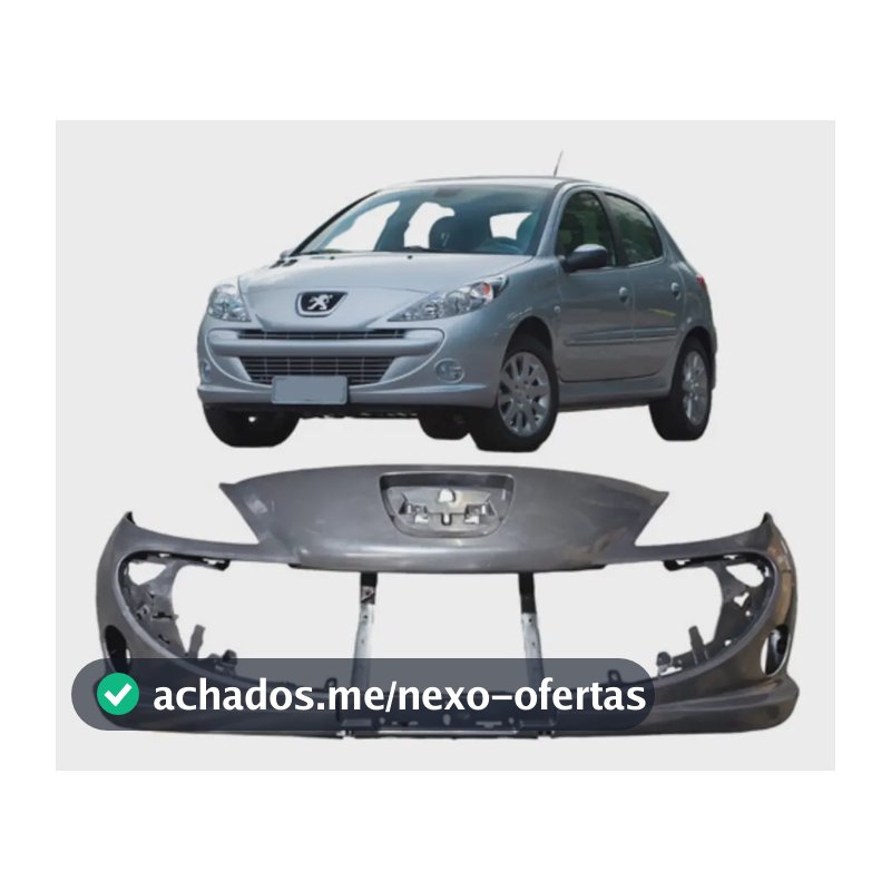 Parachoque Dianteiro Peugeot 207 08 E 2014 2015 Com Furo Sem Pintura
