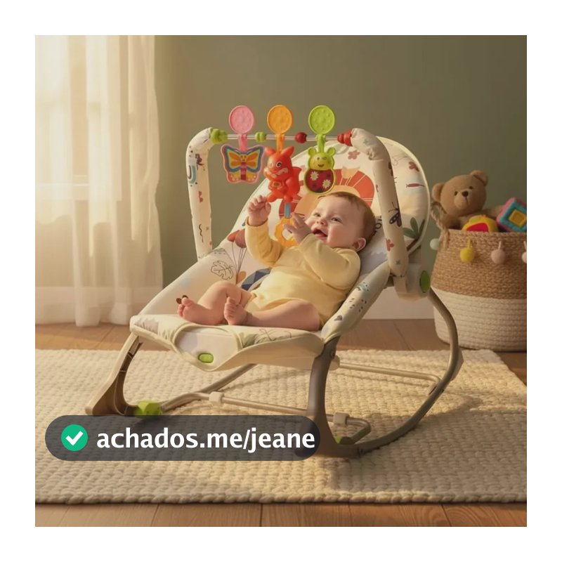 Cadeira De Descanso E Balanço Para Bebê Vibratória Musical Cinza Leão