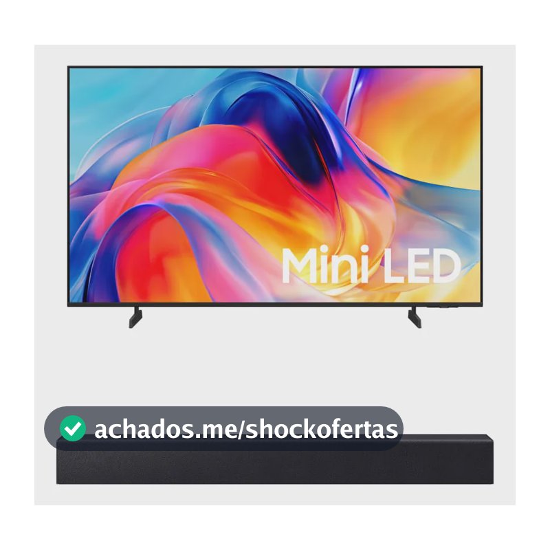 Samsung Smart Tv 50  Mini Led 4k M75h + Soundbar Hw-b400f
