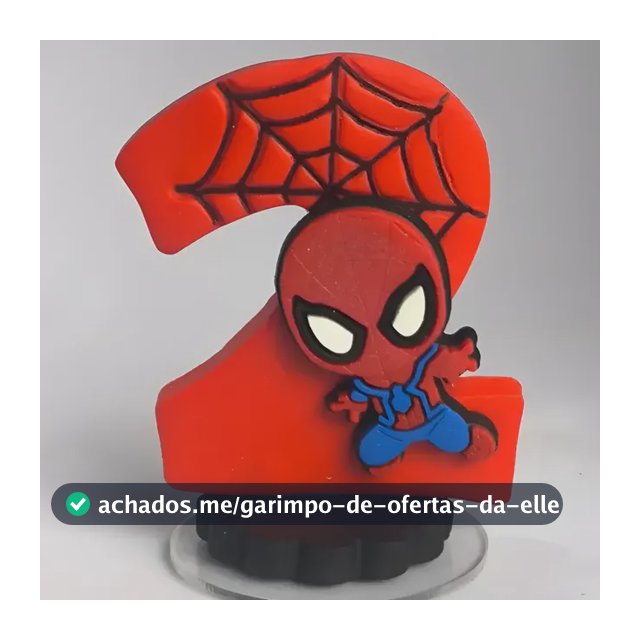 Vela De Aniversário Homem-aranha Em Biscuit | Spider Man