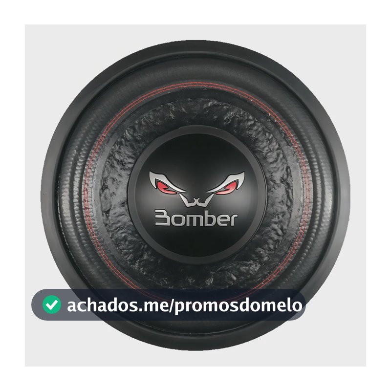 Alto Falante Subwoofer 12 Pol Bomber Bicho Papão 600w 4 Ohms Cor Preto