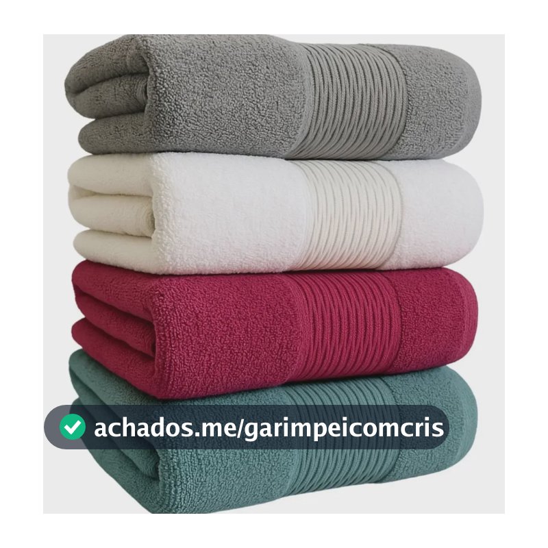 Kit 4 Toalhas De Banho Premium 100% Algodão Grande Grossa Sortida Liso