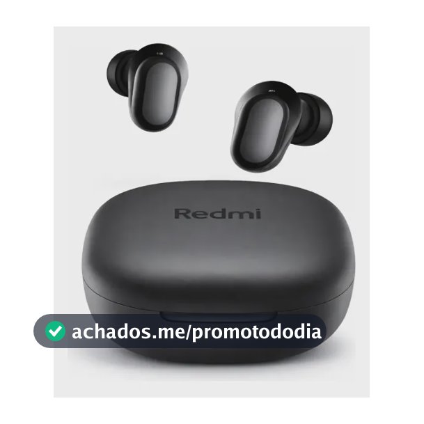 Fone De Ouvido Sem Fio Xiaomi Redmi Buds 6 Play Preto Preto