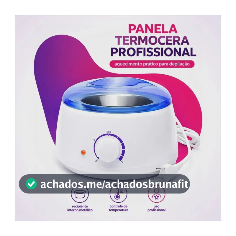 Panela Cera Quente Aquecedor Elétrica Depilação Termocera BMED